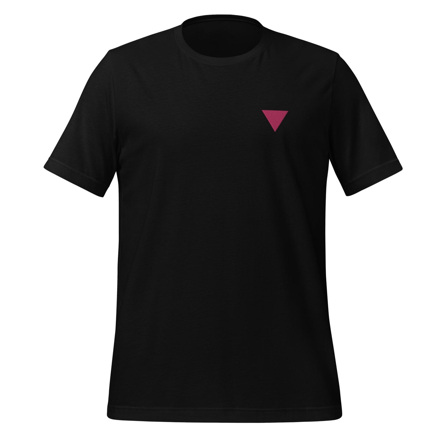 Pink Triangle Embroidered Unisex T-Shirt