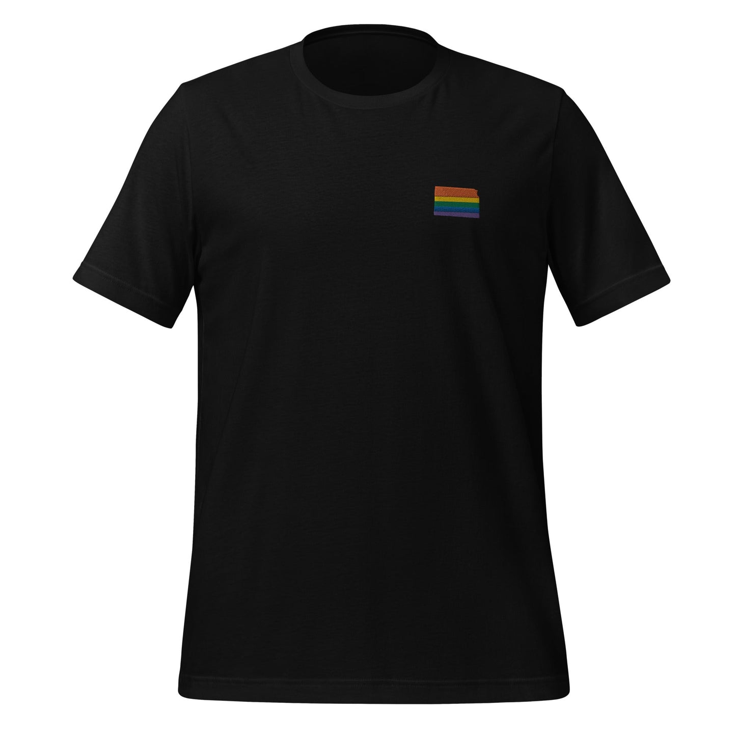 Kansas Rainbow Embroidered Unisex T-Shirt