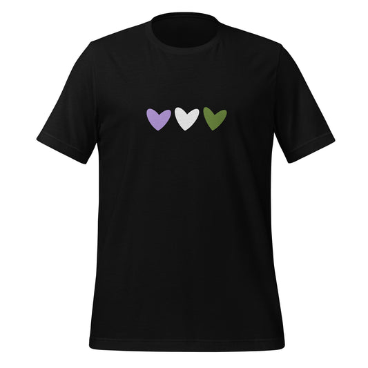 Genderqueer Hearts Unisex T-Shirt
