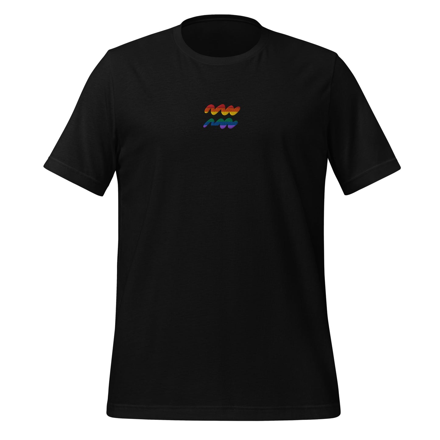 Aquarius Rainbow Embroidered Unisex T-Shirt