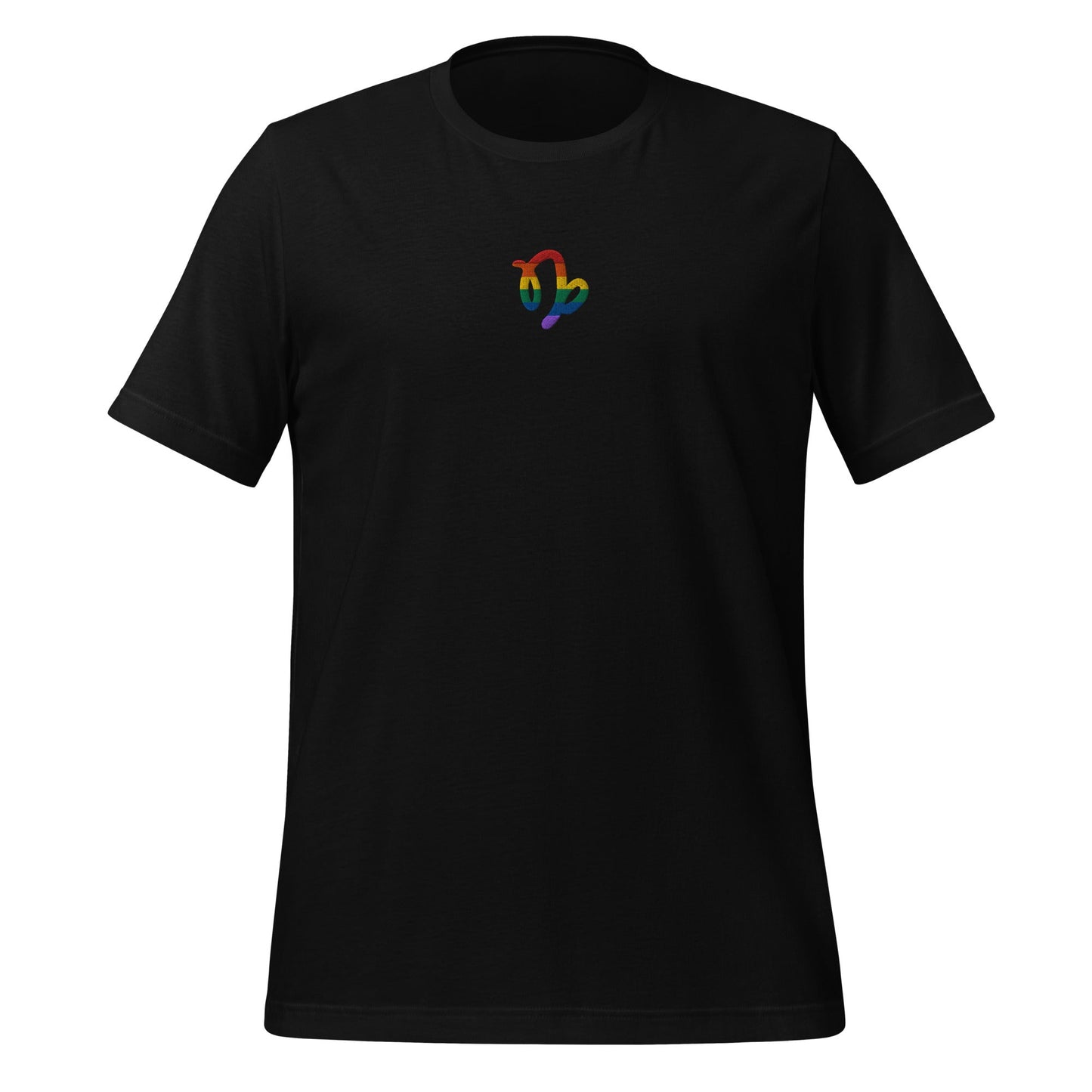 Capricorn Rainbow Embroidered Unisex T-Shirt