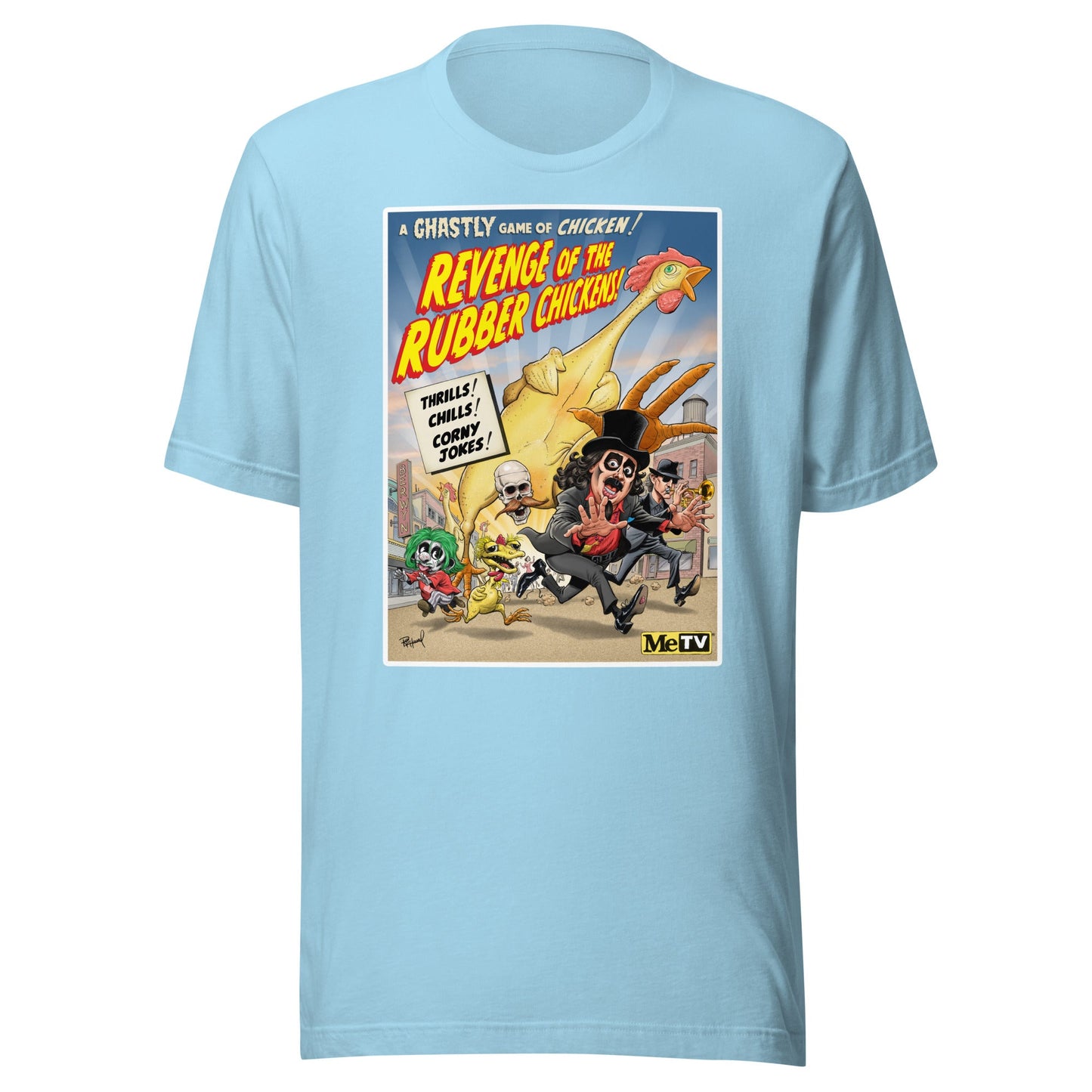 "Revenge of the Rubber Chickens" SvengoolieÂ® T-Shirt by Tom Richmond (2023 Series)