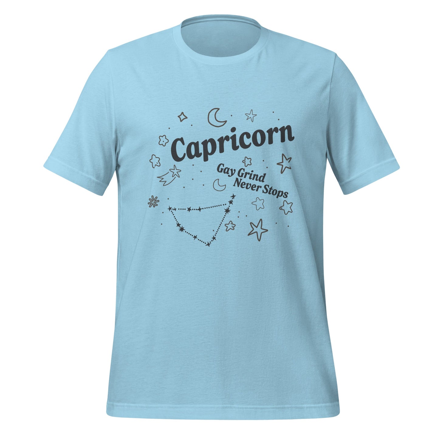 Capricorn Gay Grind Never Stops Unisex T-Shirt