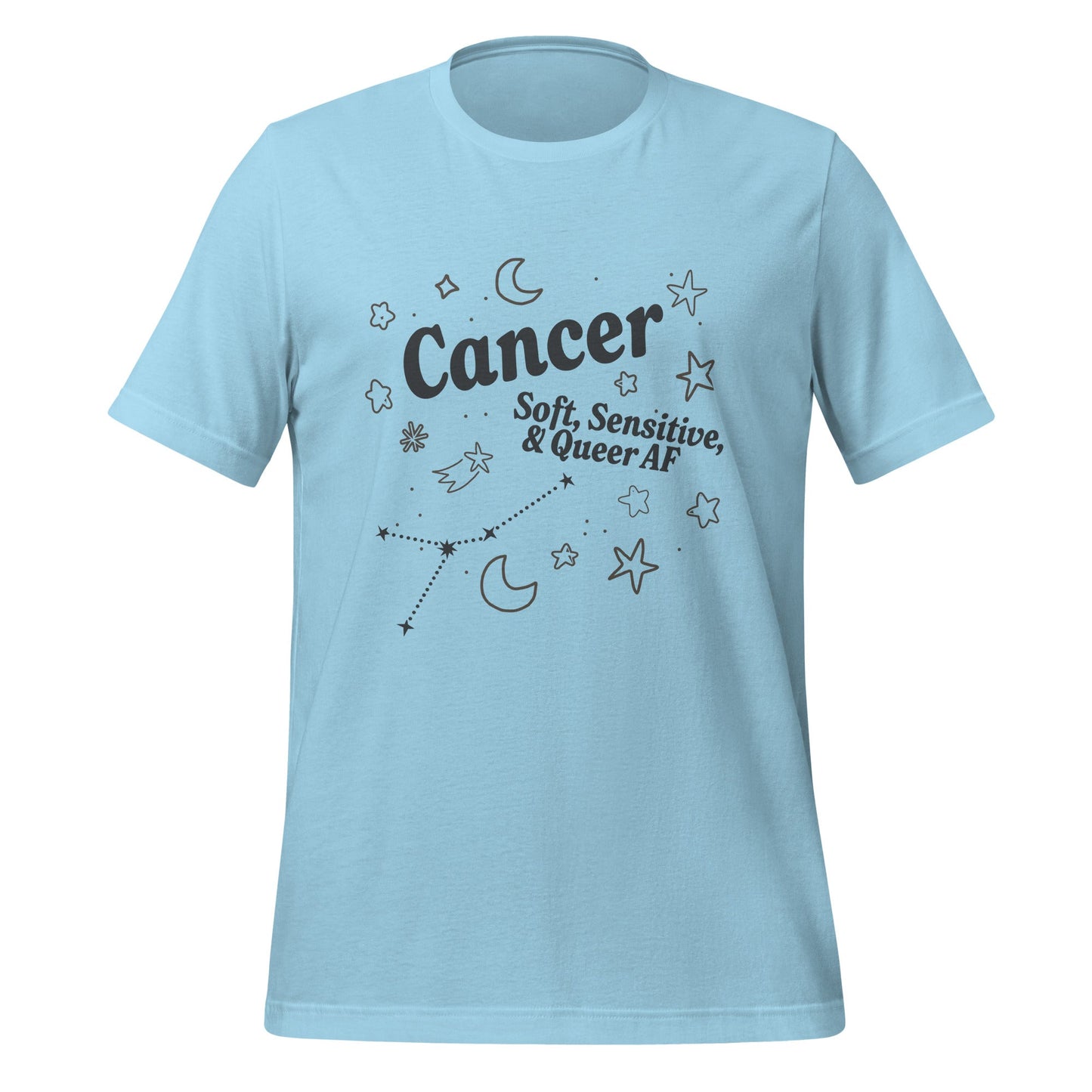 Cancer Soft, Sensitive, and Queer AF Unisex T-Shirt