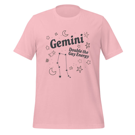 Gemini Double The Gay Energy Unisex T-Shirt