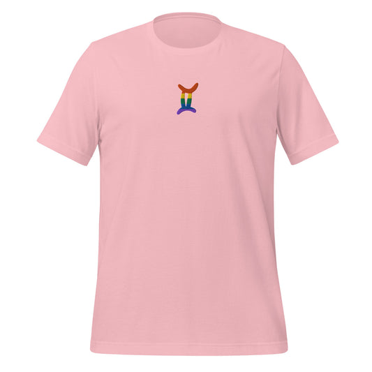 Gemini Rainbow Embroidered Unisex T-Shirt