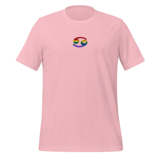Cancer Rainbow Embroidered Unisex T-Shirt