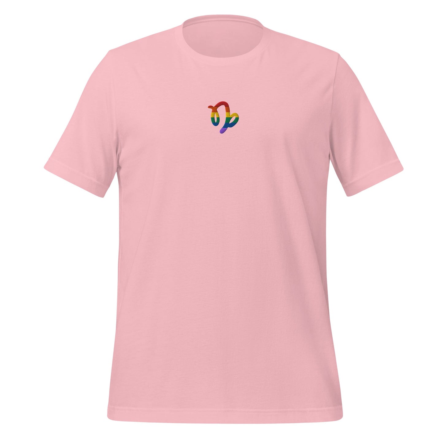 Capricorn Rainbow Embroidered Unisex T-Shirt