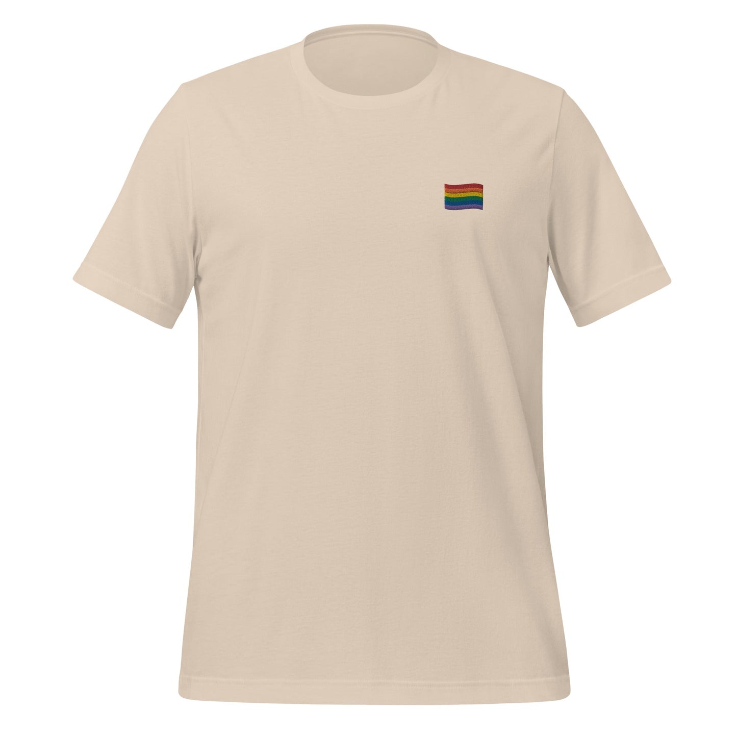 Rainbow Flag Embroidered Unisex T-Shirt