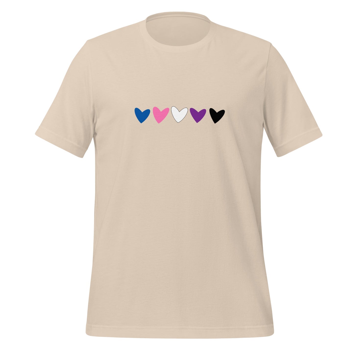 Genderfluid Hearts Unisex T-Shirt