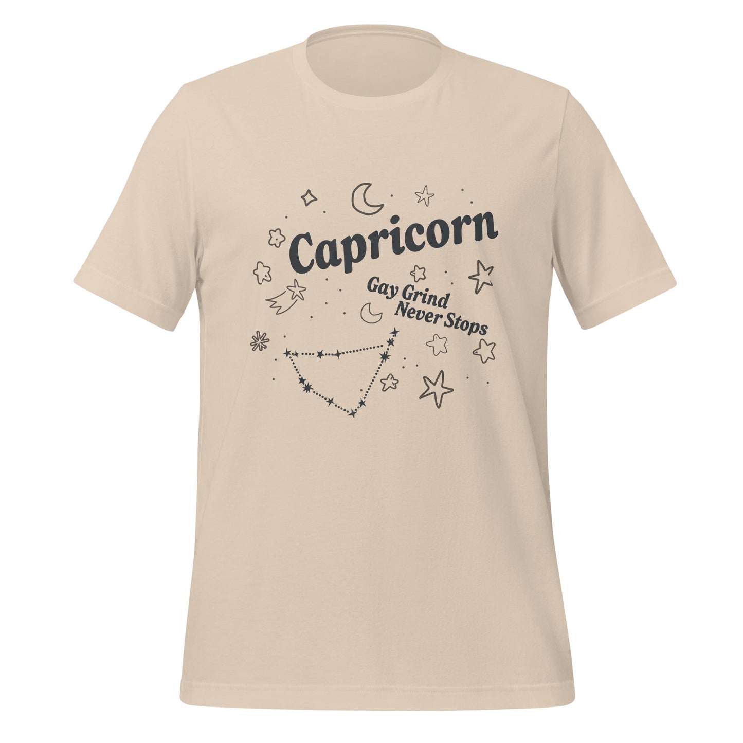 Capricorn Gay Grind Never Stops Unisex T-Shirt