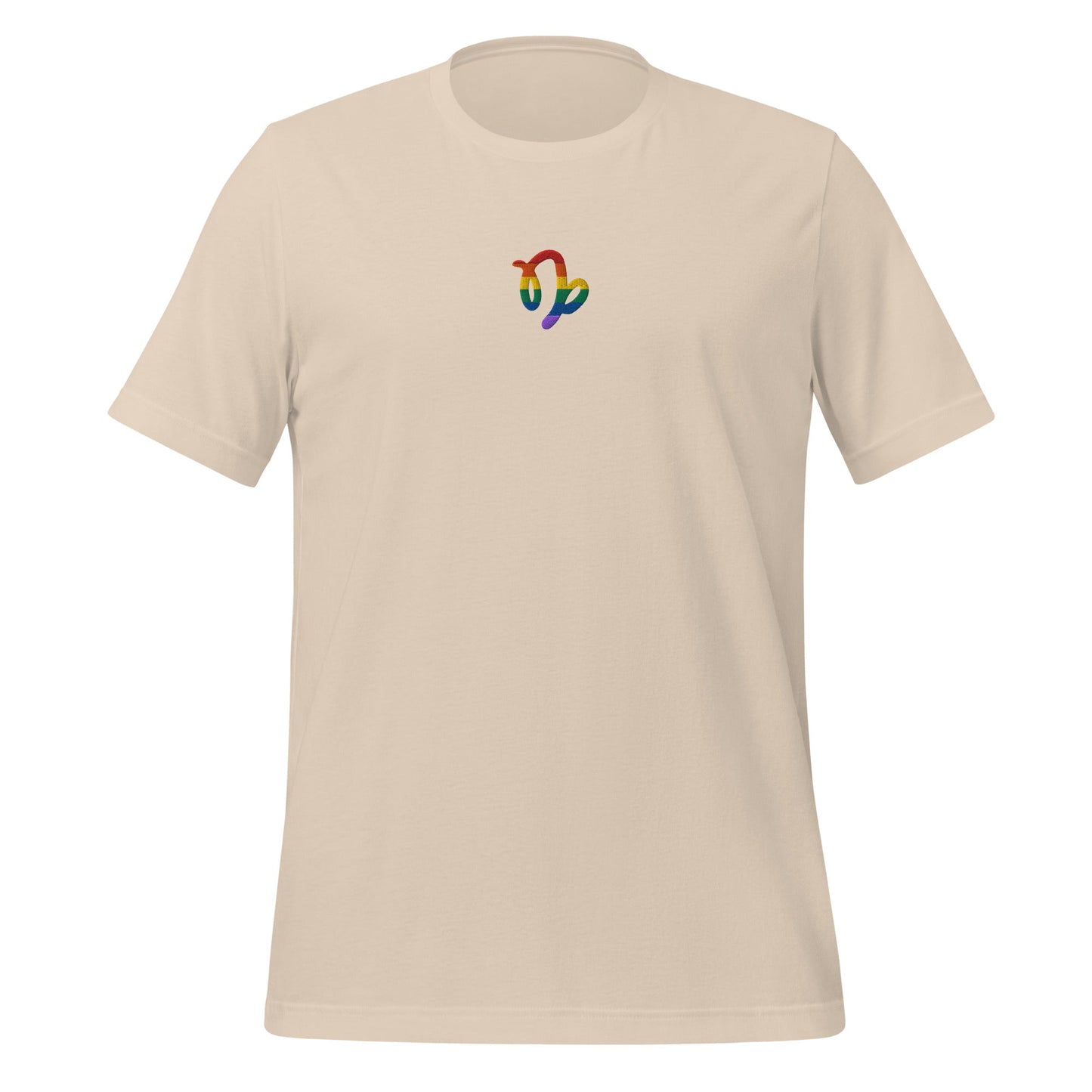 Capricorn Rainbow Embroidered Unisex T-Shirt