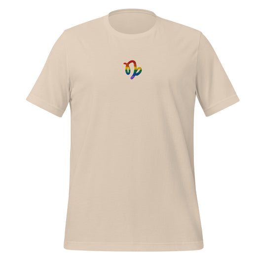 Capricorn Rainbow Embroidered Unisex T-Shirt
