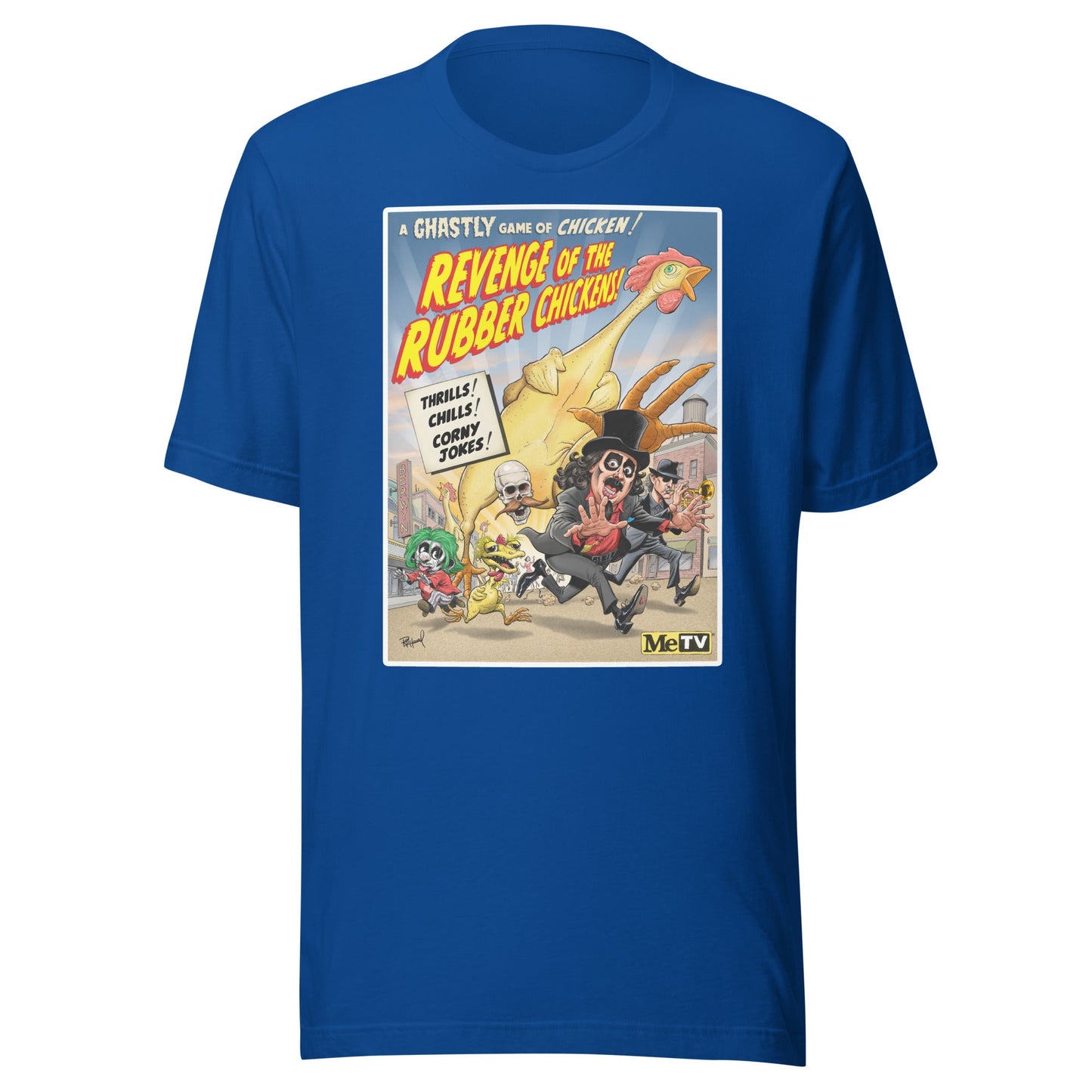 "Revenge of the Rubber Chickens" SvengoolieÂ® T-Shirt by Tom Richmond (2023 Series)