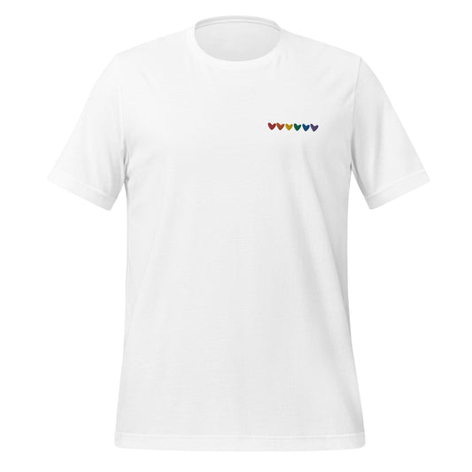 Gay Hearts Embroidered Unisex T-Shirt