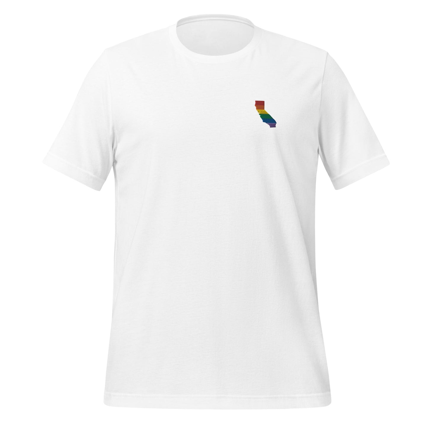 California Rainbow Embroidered Unisex T-Shirt
