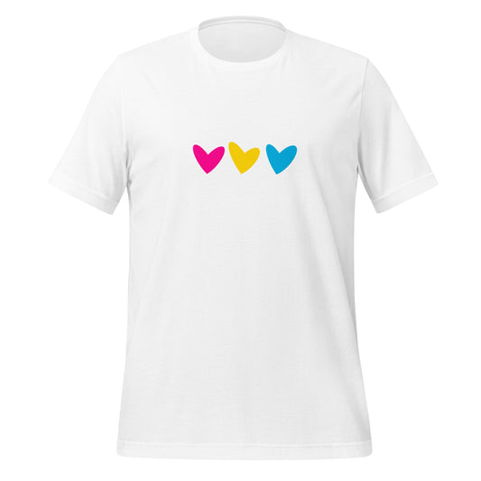 Pansexual Hearts Unisex T-Shirt
