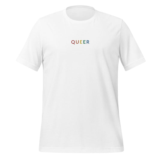 Rainbow Queer Embroidered Unisex T-Shirt
