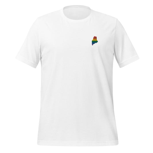 Maine Rainbow Embroidered Unisex T-Shirt