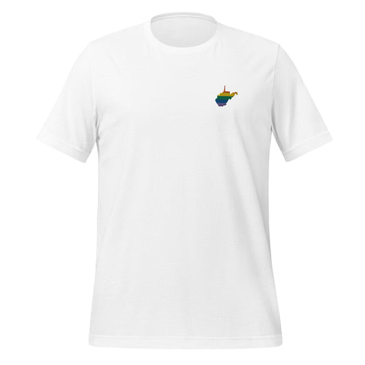 West Virginia Rainbow Embroidered Unisex T-Shirt