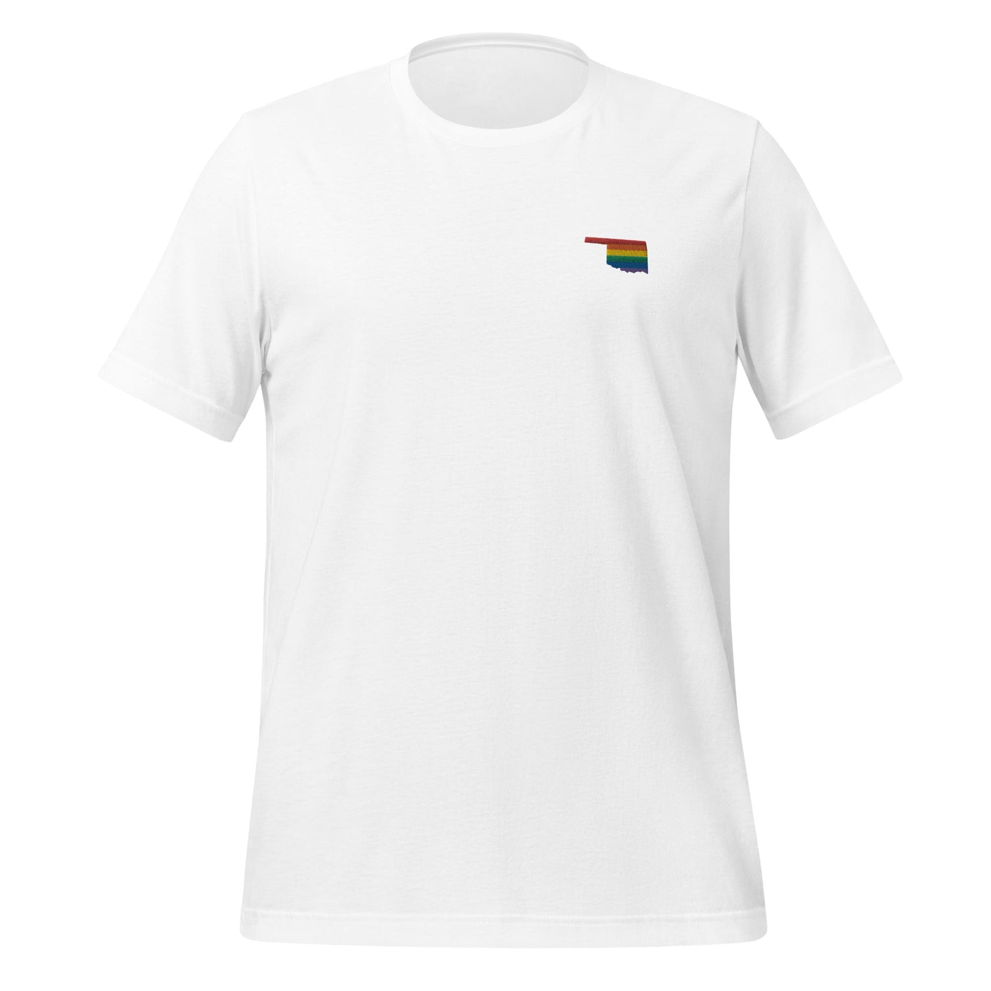 Oklahoma Rainbow Embroidered Unisex T-Shirt