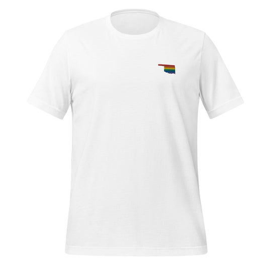 Oklahoma Rainbow Embroidered Unisex T-Shirt