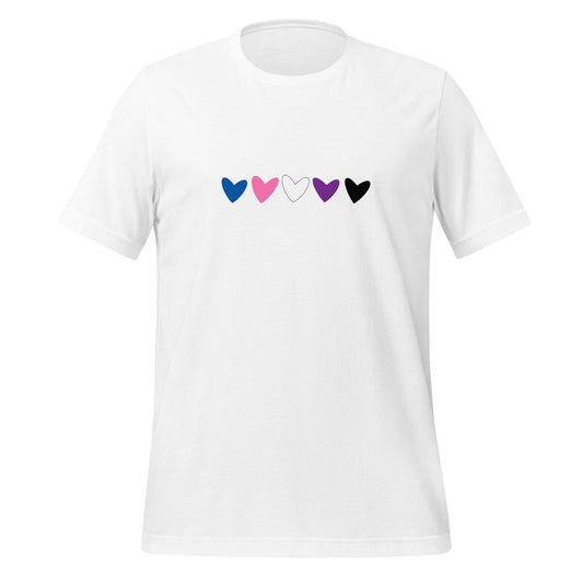 Genderfluid Hearts Unisex T-Shirt