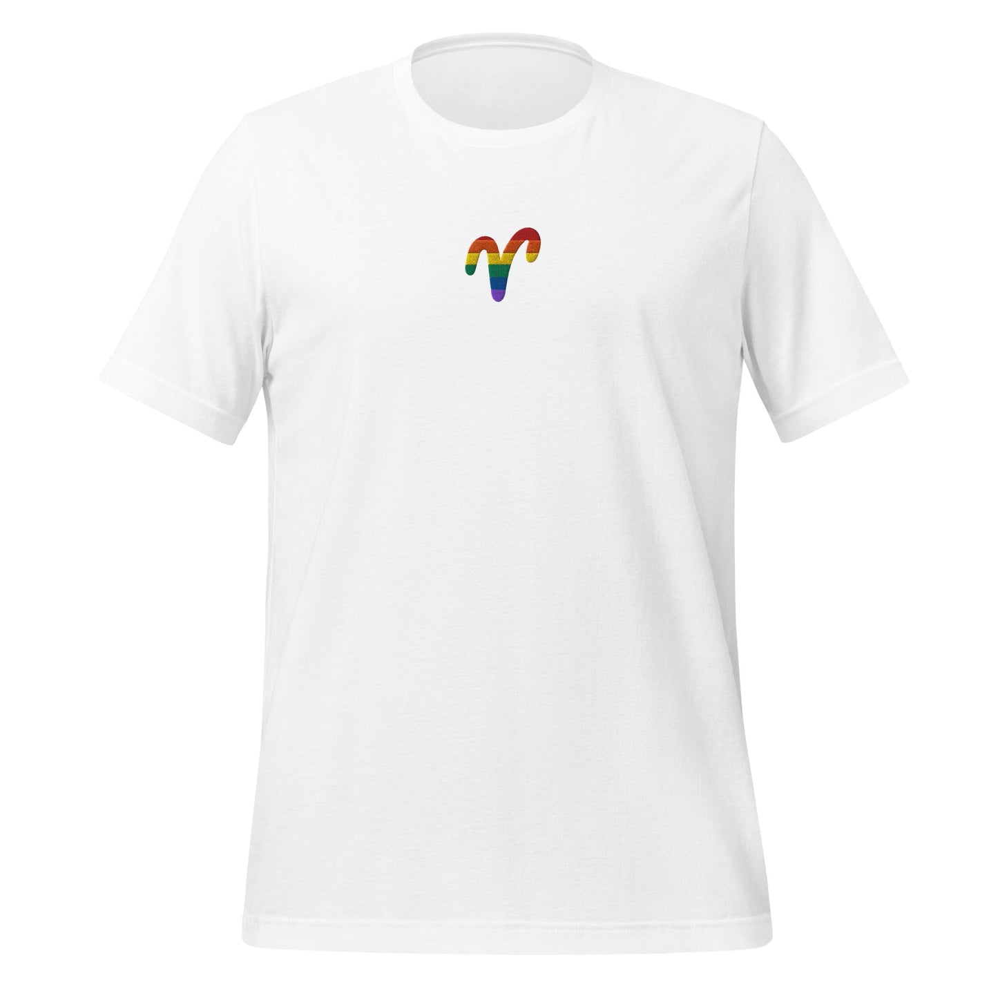 Aries Rainbow Embroidered Unisex T-Shirt