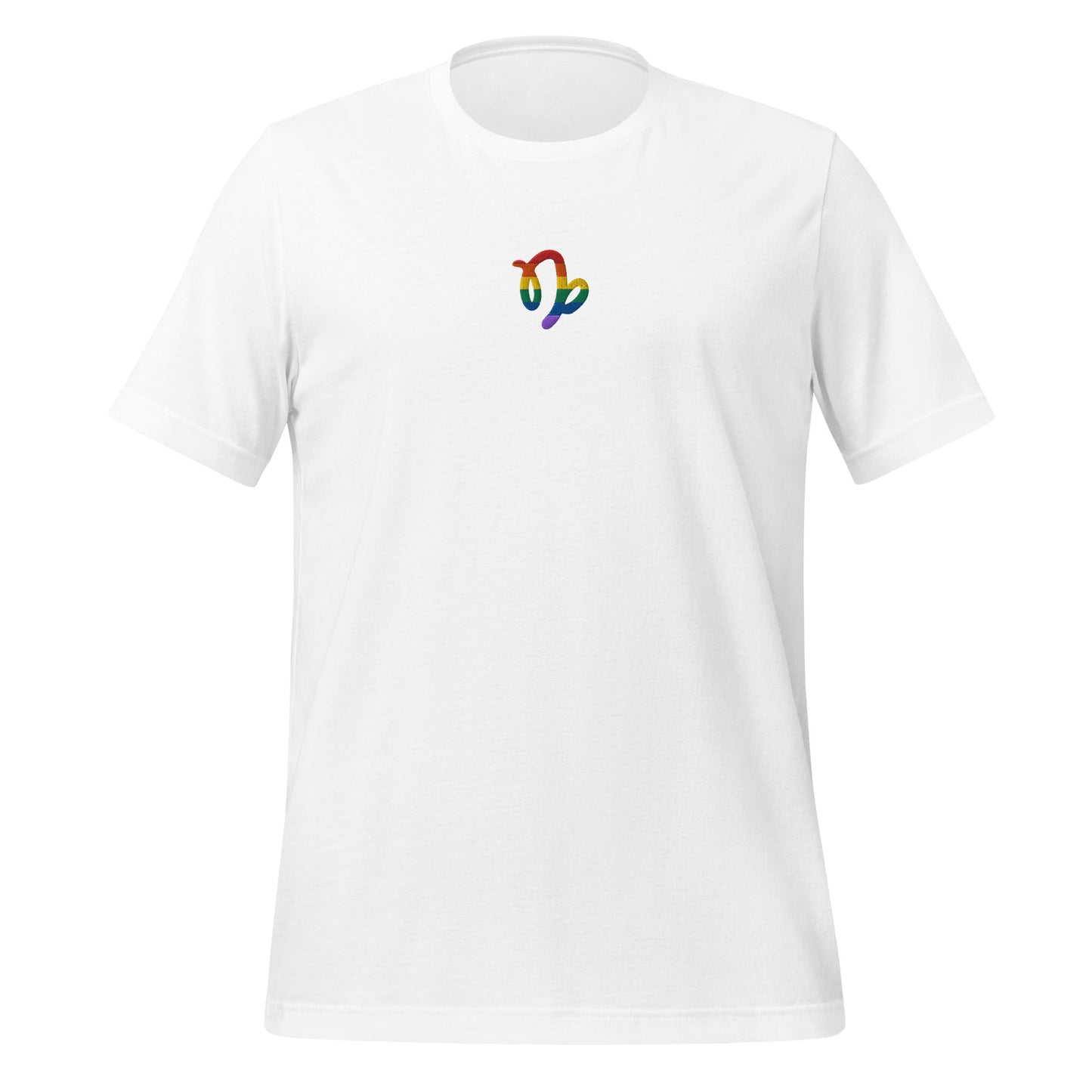 Capricorn Rainbow Embroidered Unisex T-Shirt