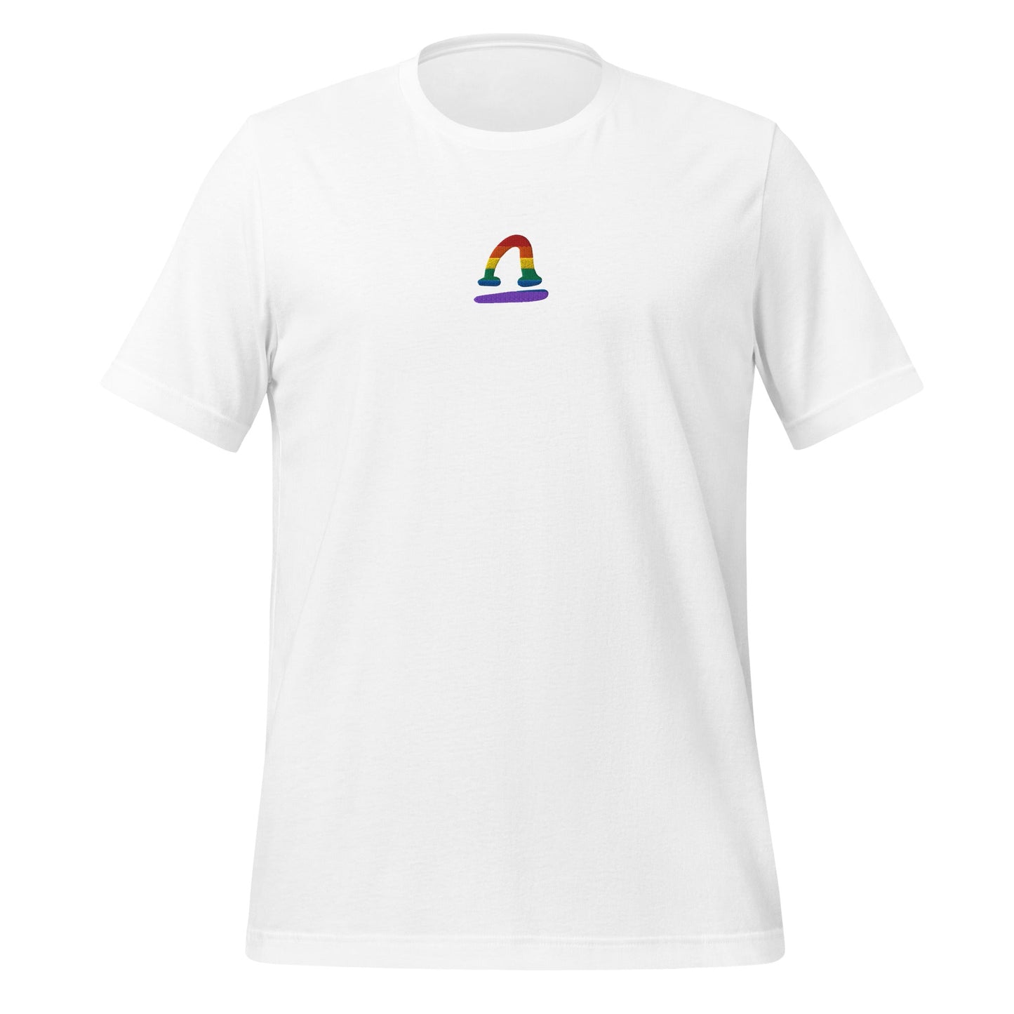 Libra Rainbow Embroidered Unisex T-Shirt