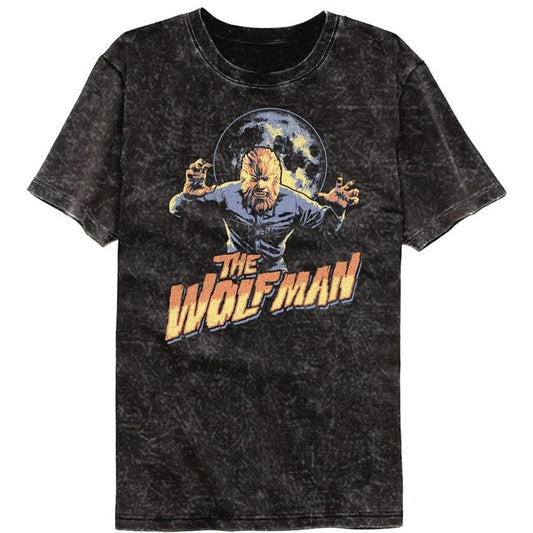 Universal Monsters Multitone Wolfman Mineral Wash T-Shirt Style001