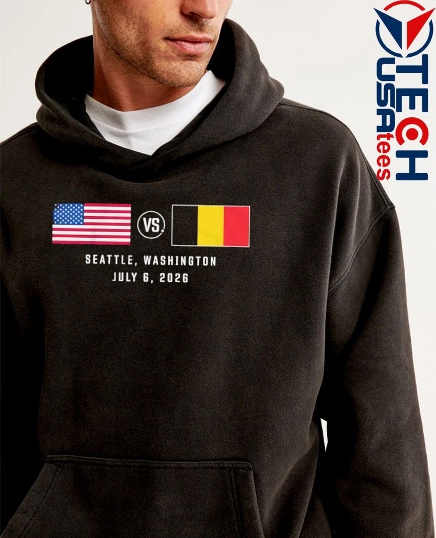 USA vs. Belguim Soccer Matchup July 6 2026 Soccer World Cup shirt