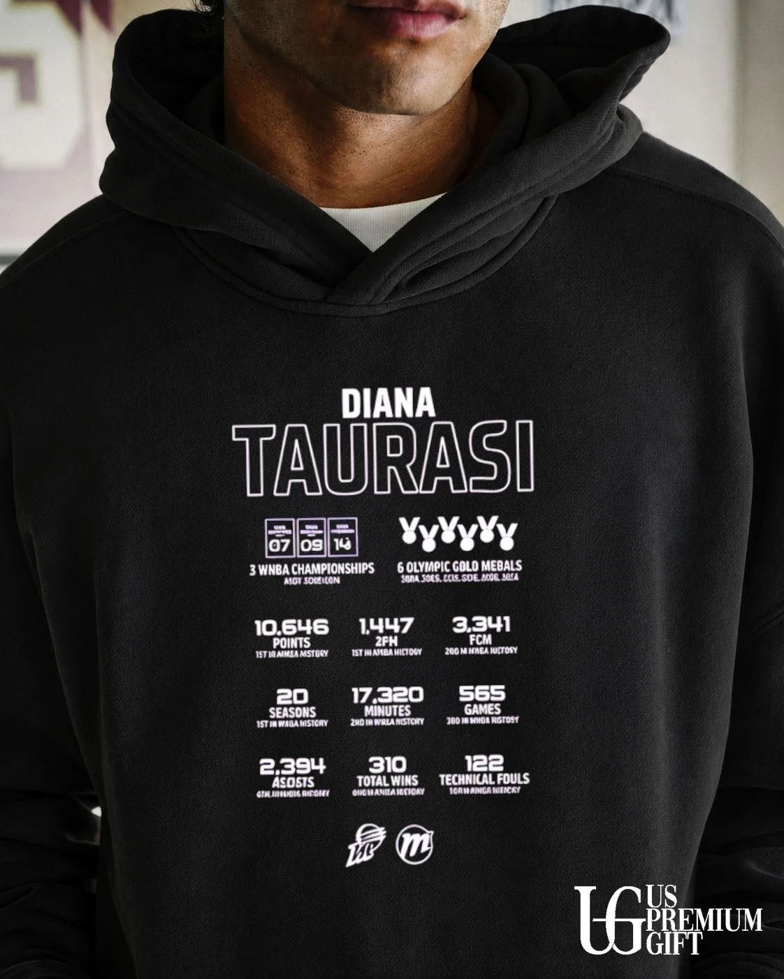 Larry Fitzgerald Jr Diana Taurasi Phoenix Mercury shirt