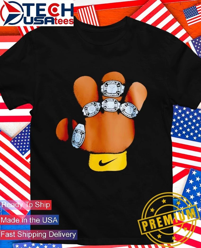 Kobe Bryant Basketball 5X World Champs Rings hand shirt