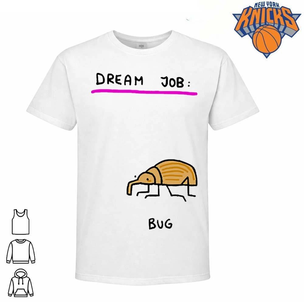 Dream Job Bug funny weevil beetle long snout cartoon illustration nature lover entomology humor tee shirt