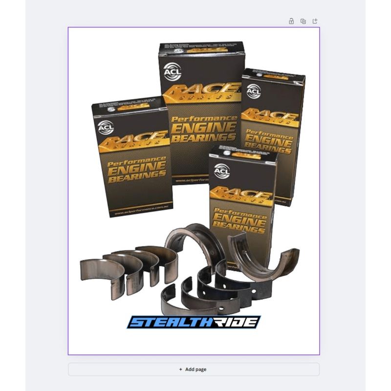 ACL Race Main Bearings HX For BRZ FA20 FR-S 4U-GSE 5M8312HX-STD