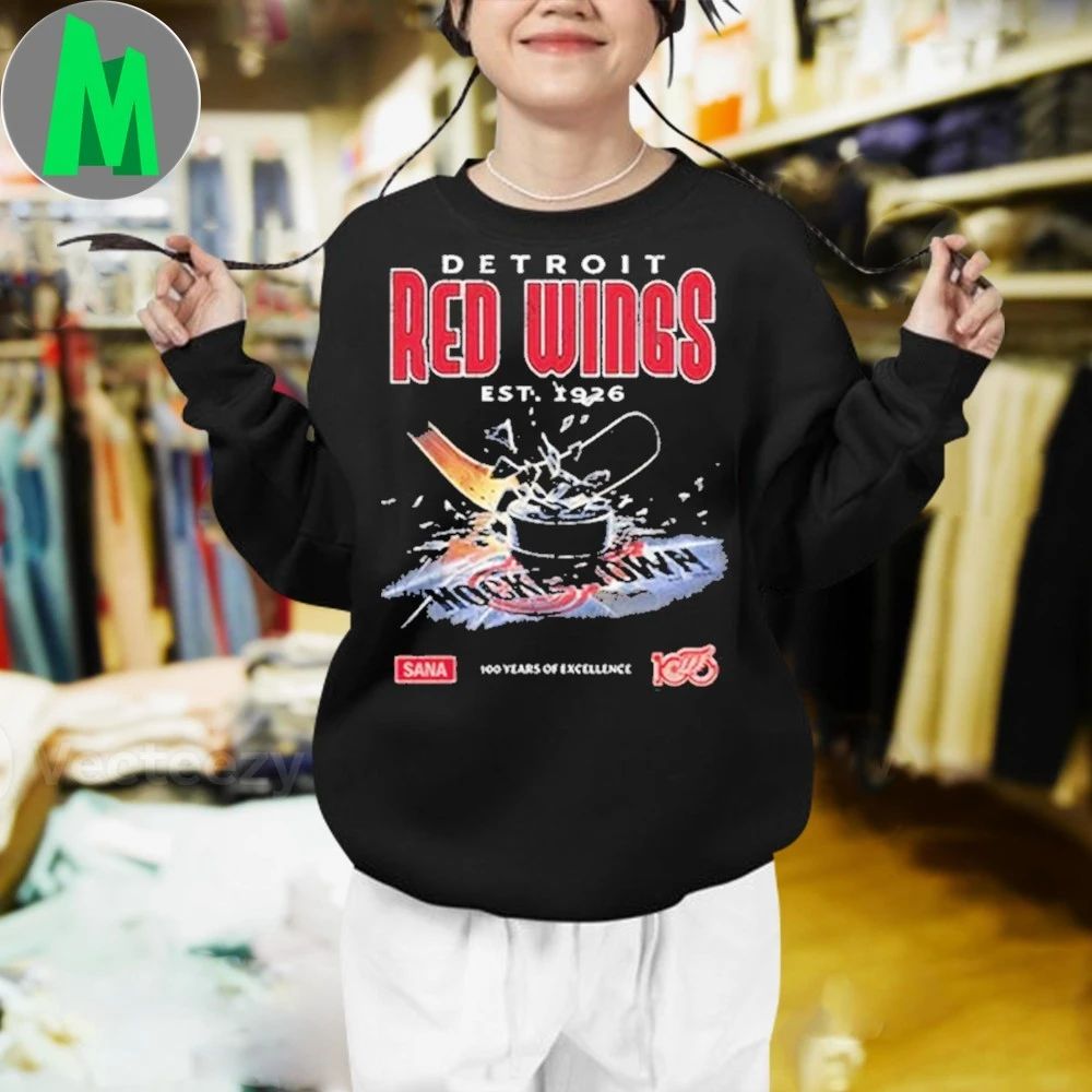 Sana Detroit Sana X Red Wings Hockey Town Hot Shirt