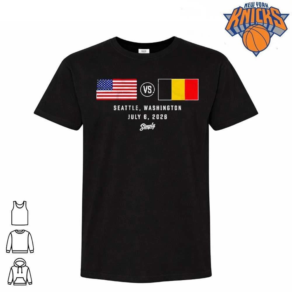 USA vs Belgium Seattle Washington July 6 2026 Match Shirt
