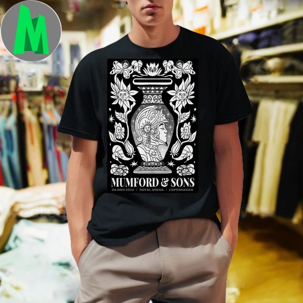 Mumford And Sons In Copenhagen Denmark On Nov 8 2025 Poster Shirt