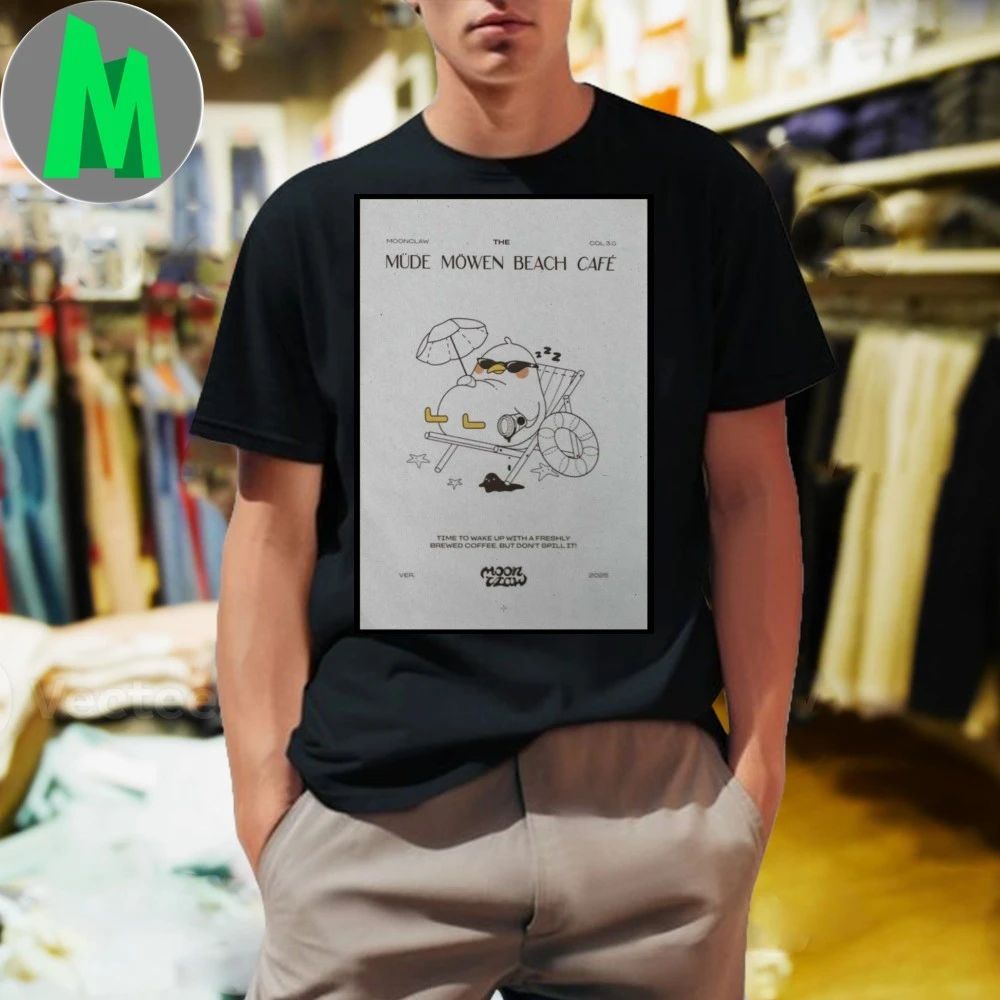 Moonclaw Müde Möwen Café 2025 Poster Shirt