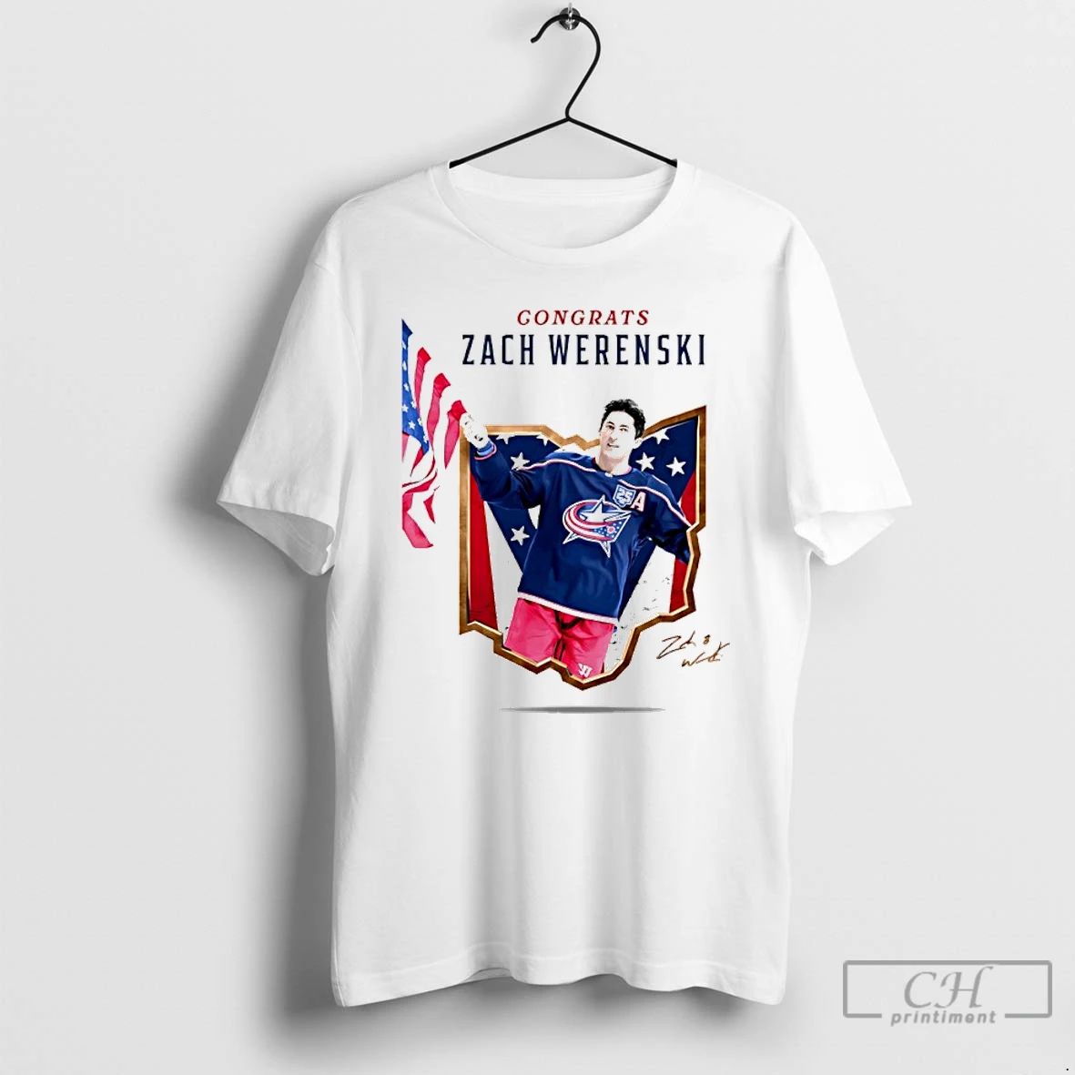 Classic Zach Werenski Gold Medalist Team Usa 2026 Signature