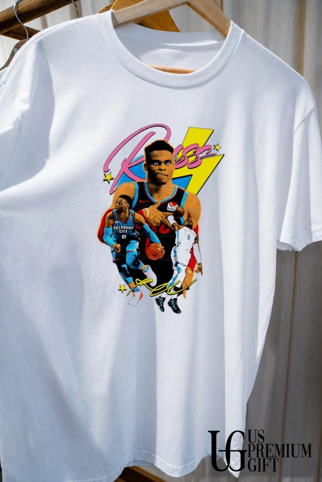 Russell Westbrook Oklahoma City Thunder NBA Russ Basketball Player Portrait shirt