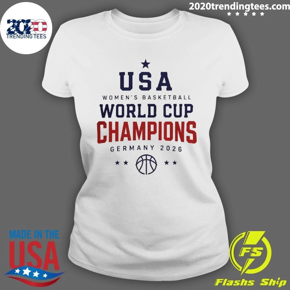 Usa Women’s Basketball World Cup Champions Germany 2026 Shirt