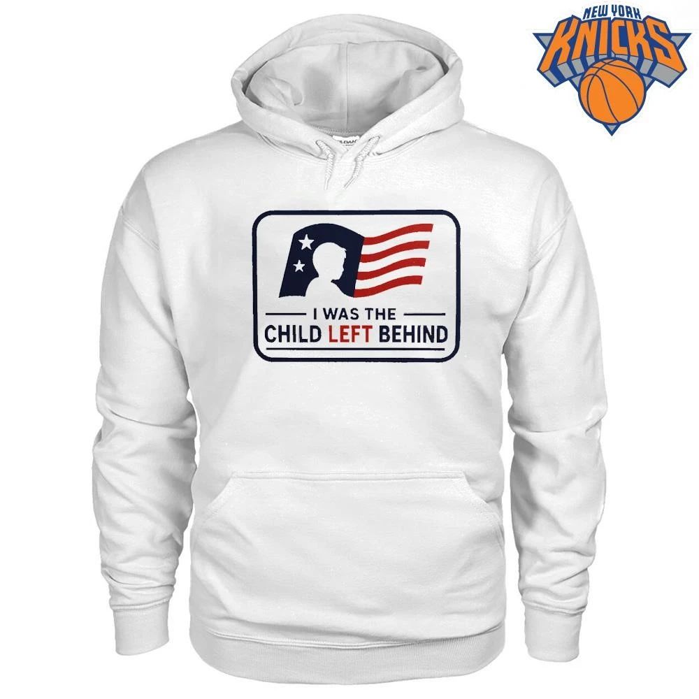 I Was The Child Left Behind American Flag Silhouette Social Commentary Statement Shirt