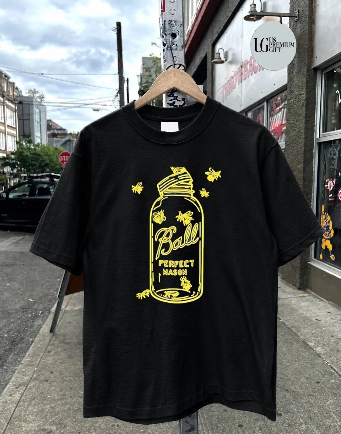 Firefly ball mason jar shirt