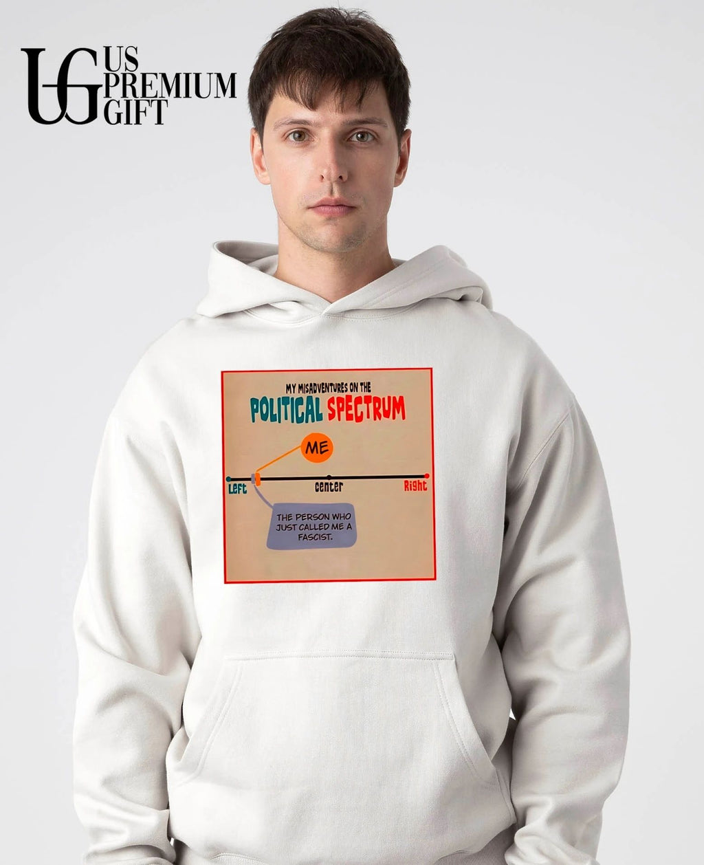 Political Spectrum the person who just called me a fascist shirt
