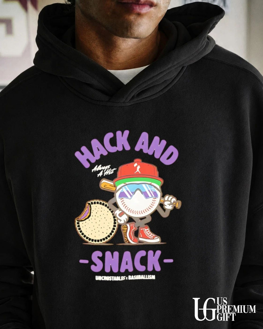 Hack and Snack baseball Uncrustables shirt