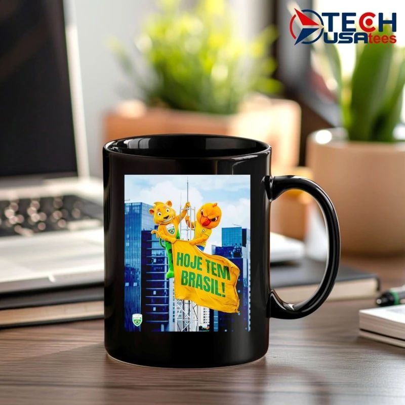 Hoje Tem Brazil mascot Empire State Building parody shirt