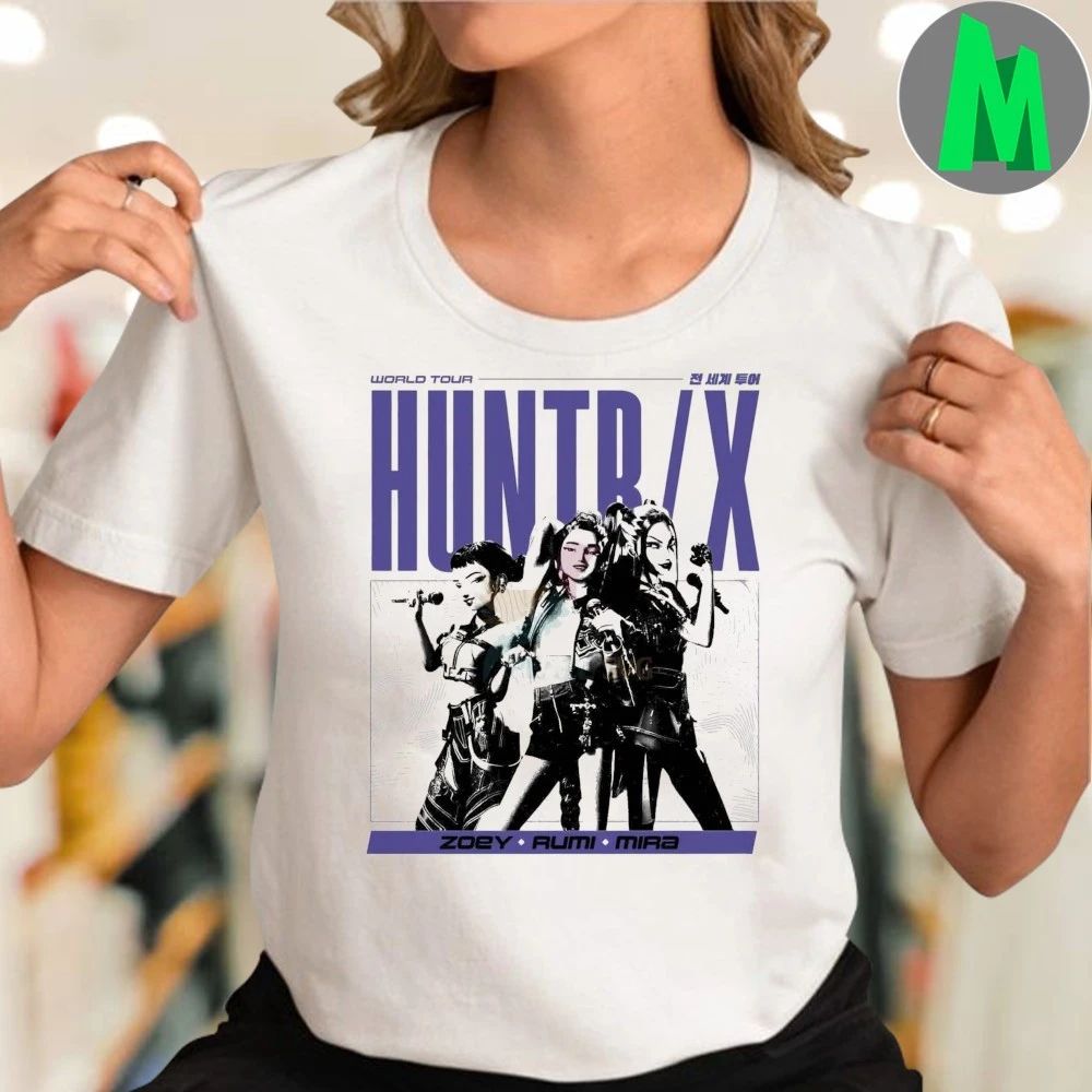 Kpop Demon Hunters Hunter World Tour Zoey Rumi Mira Shirt