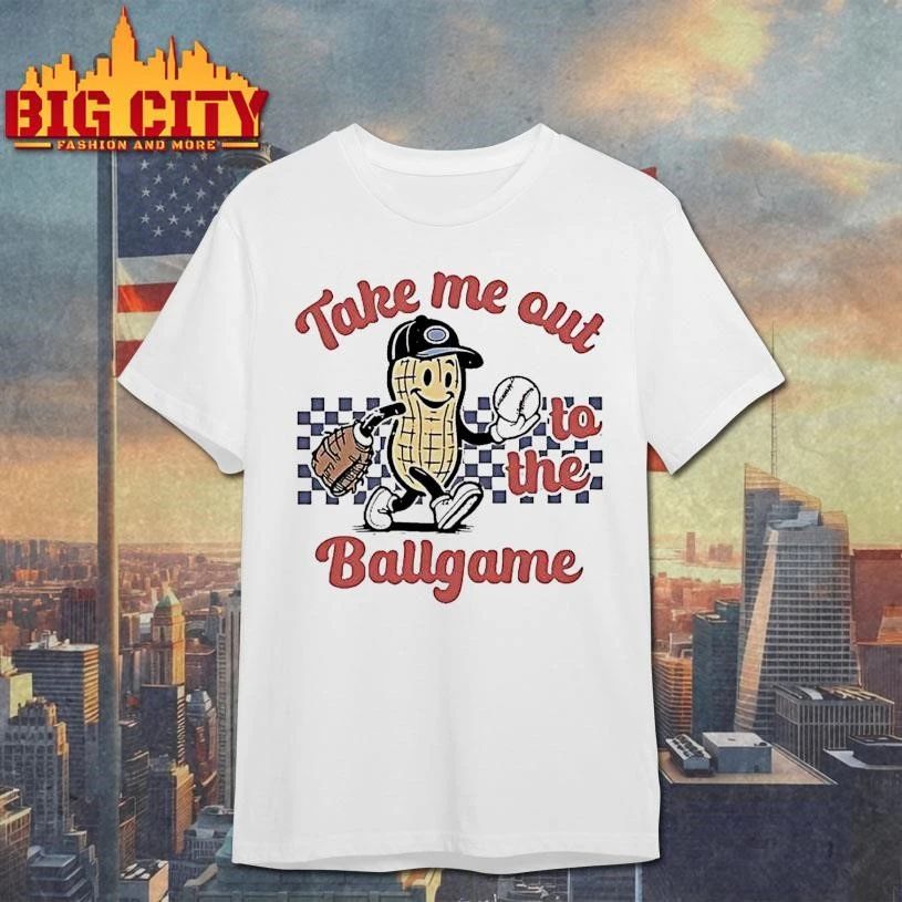Take Me Out To The Ballgame Nuts Graphic Art Shirt